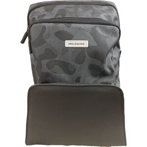 Moleskine Nomad Collection Medium Backpack Black Camo | 3 Zip Pockets Padded